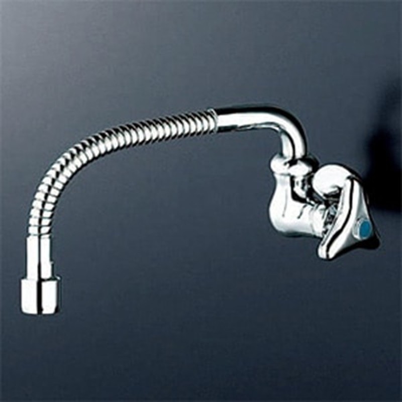 KVK 2302732 横形自在水栓400mmフレキパイプ付 K10FL-R40 1個（ご注文単位1個）【直送品】