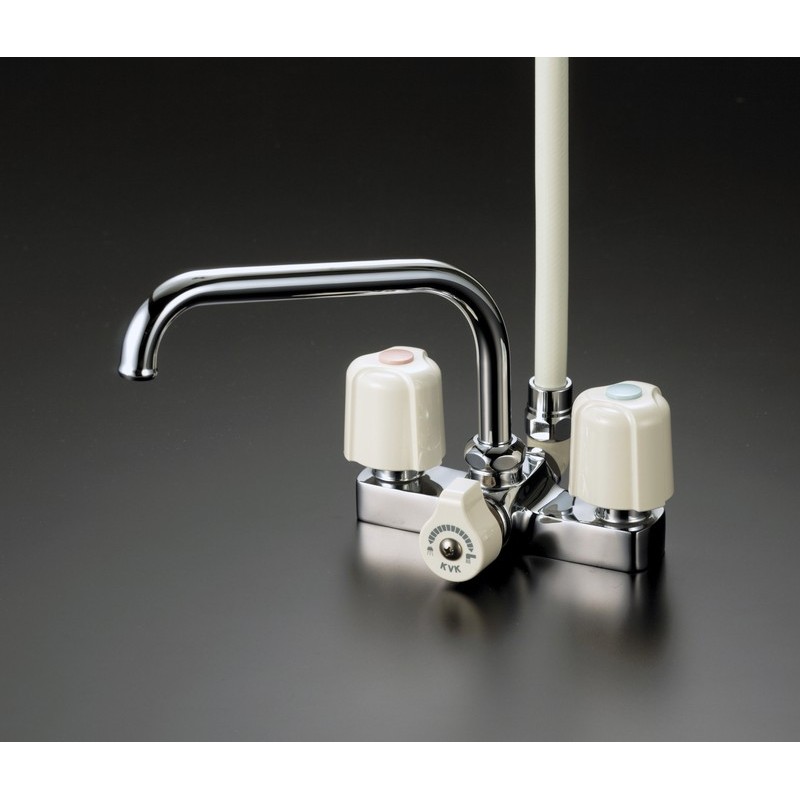 KVK 2300245 デッキ2ハンドルシャワー KF14E 1個（ご注文単位1個）【直送品】