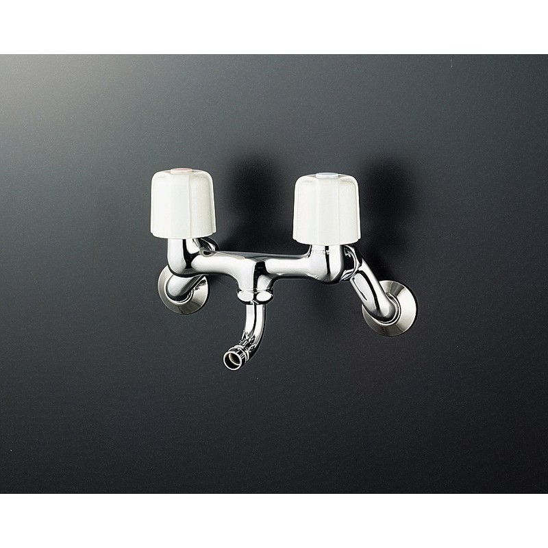 KVK 2300502 2ハンドル混合栓 ワンタッチN付 KM33N3B 1個（ご注文単位1個）【直送品】