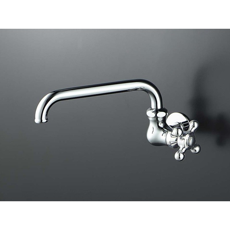 KVK 2300070 横自在水栓 レトロピアン付 K10C 1個（ご注文単位1個）【直送品】