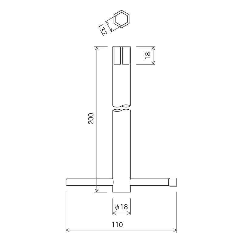 KVK 2300015 六角締付工具 G30 1個(ご注文単位1個)【直送品】
