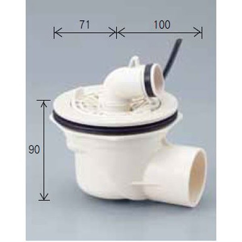 KVK 2301960 横引排水トラップ ZVR31N 1個（ご注文単位1個）【直送品】