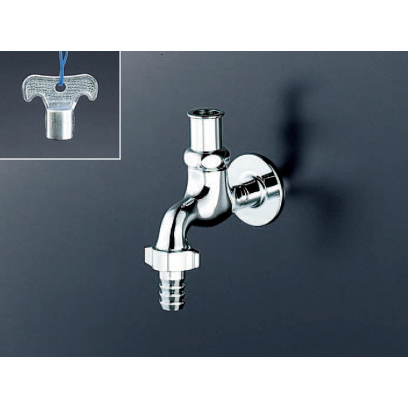 KVK 2300049 キー式カップリング横水栓 K4QZ 1個（ご注文単位1個）【直送品】