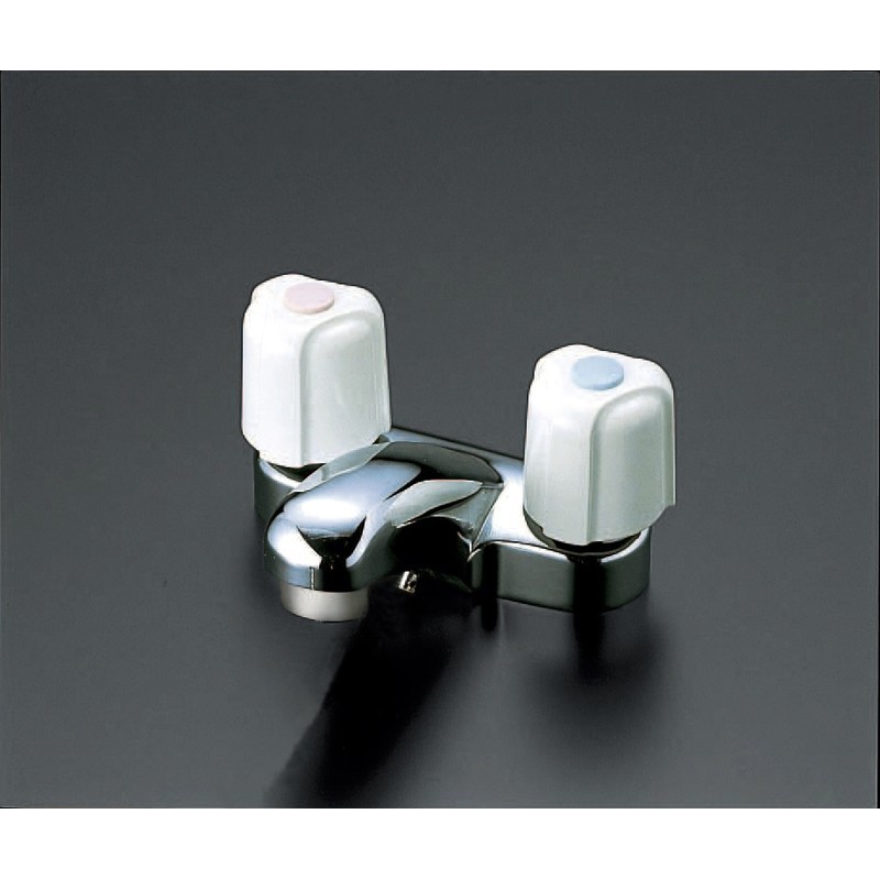 KVK 2302342 寒 洗面用2ハンドル混合栓 KM66ZGCN 1個（ご注文単位1個）【直送品】