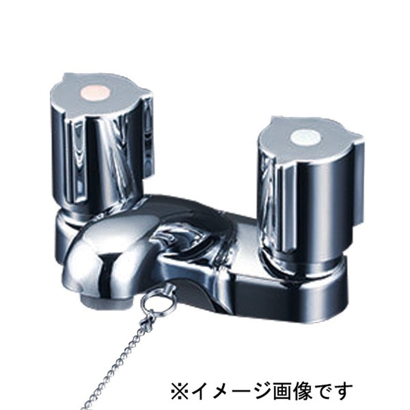 KVK 2302843 2ハンドル混合栓ポップアップ式 KM66HPGBN 1個(ご注文単位1個)【直送品】