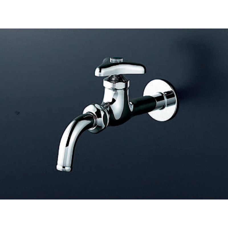 KVK 2300087 胴長吐水回転水栓 K12 1個(ご注文単位1個)【直送品】