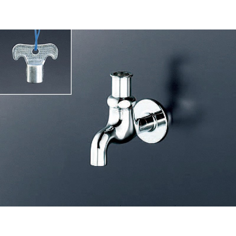 KVK 2300020 キー式横水栓 K1Q 1個(ご注文単位1個)【直送品】