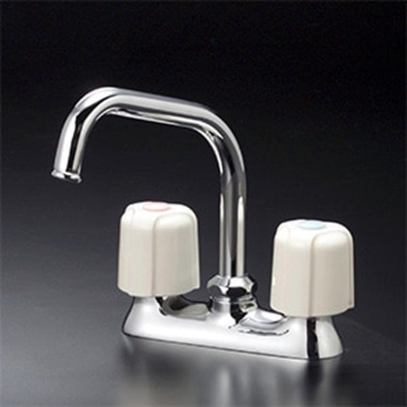 KVK 2302839 2ハンドル混合栓190mmパイプ付 KM17NER19 1個(ご注文単位1個)【直送品】