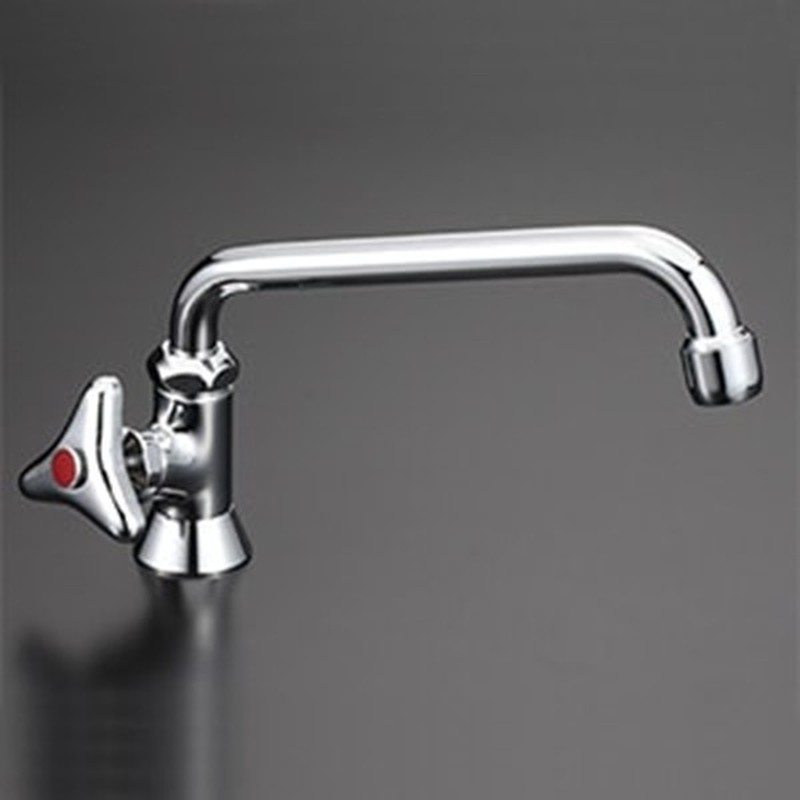 KVK 2302756 立形自在水栓左ハンドル300mmパイプ付・泡沫付 K16NDVLFR30 1個(ご注文単位1個)【直送品】