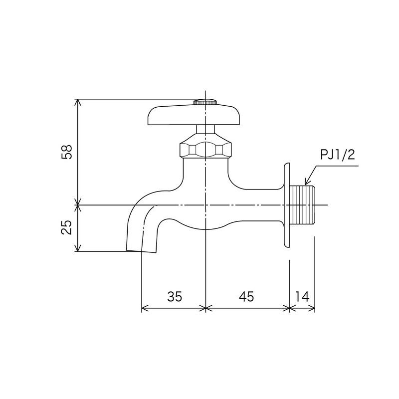 KVK 2300016 横水栓 K1 1個（ご注文単位1個）【直送品】