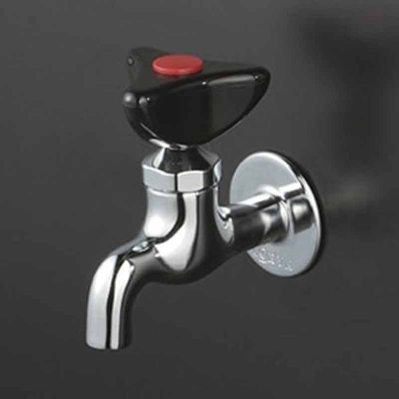 KVK 2302679 赤キャップ付 横水栓樹脂ハンドル仕様 K1LR 1個(ご注文単位1個)【直送品】