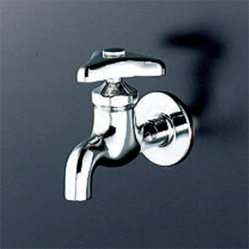 KVK 2302680 赤ビス付 横水栓 K1R 1個(ご注文単位1個)【直送品】