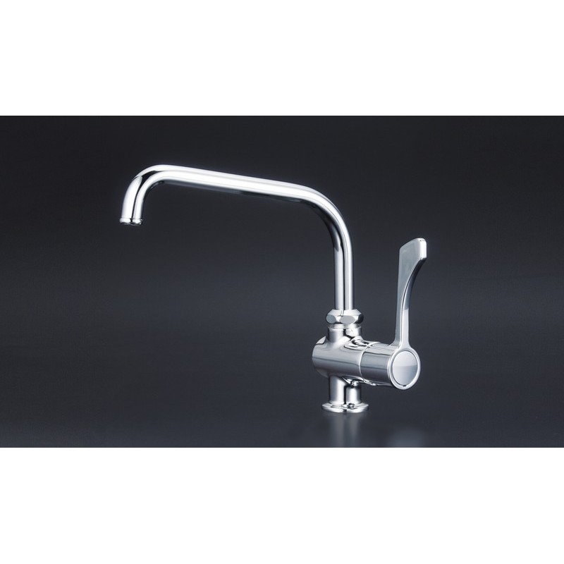 KVK 2300224 ワンタッチハンドル付立型自在水栓 K1802 1個(ご注文単位1個)【直送品】