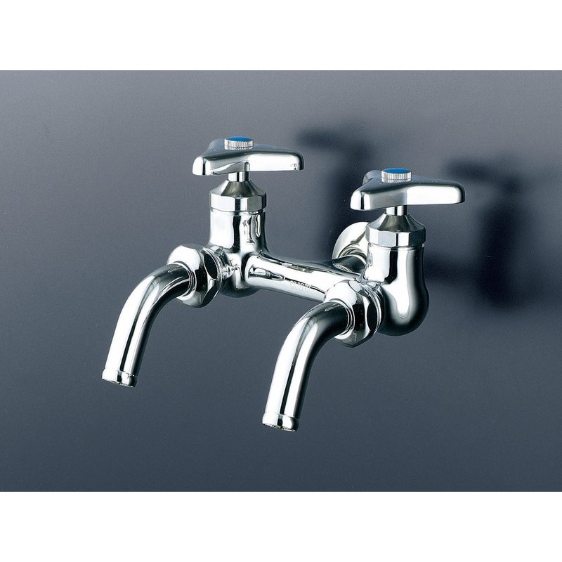 KVK 2300149 二口吐水回転水栓 K112 1個(ご注文単位1個)【直送品】