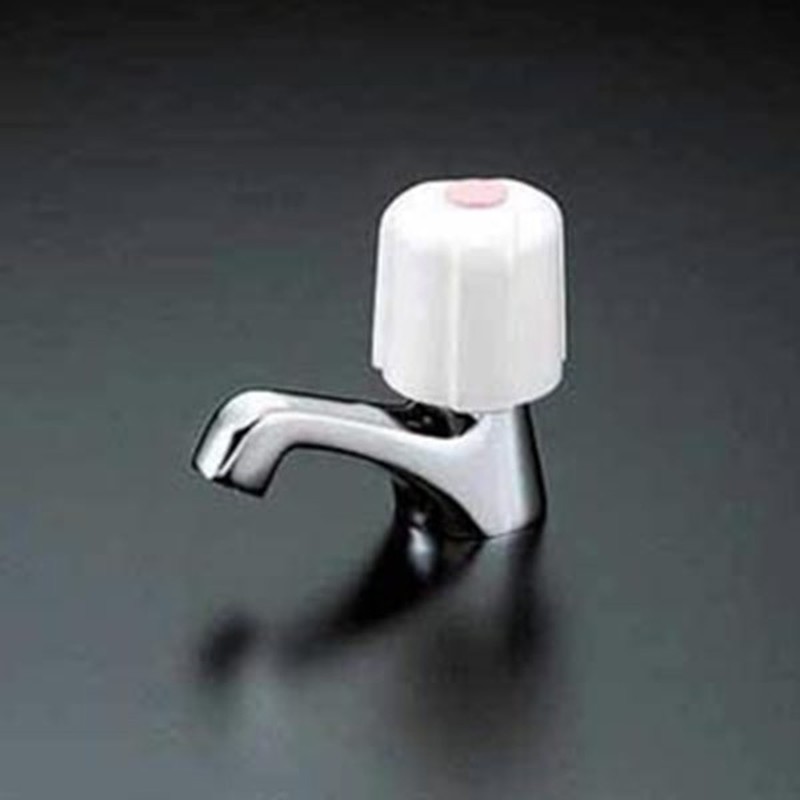 KVK 2302718 立水栓赤キャップ付・固定コマ K5EDR 1個（ご注文単位1個）【直送品】