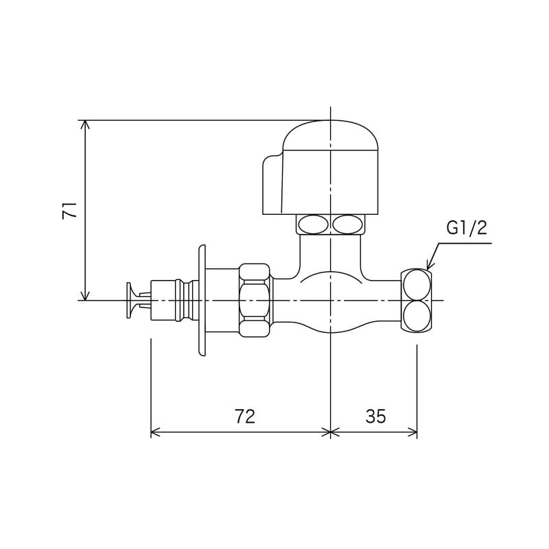 KVK 2300102 分岐止水栓とめるぞう止水 K19STU 1個(ご注文単位1個)【直送品】