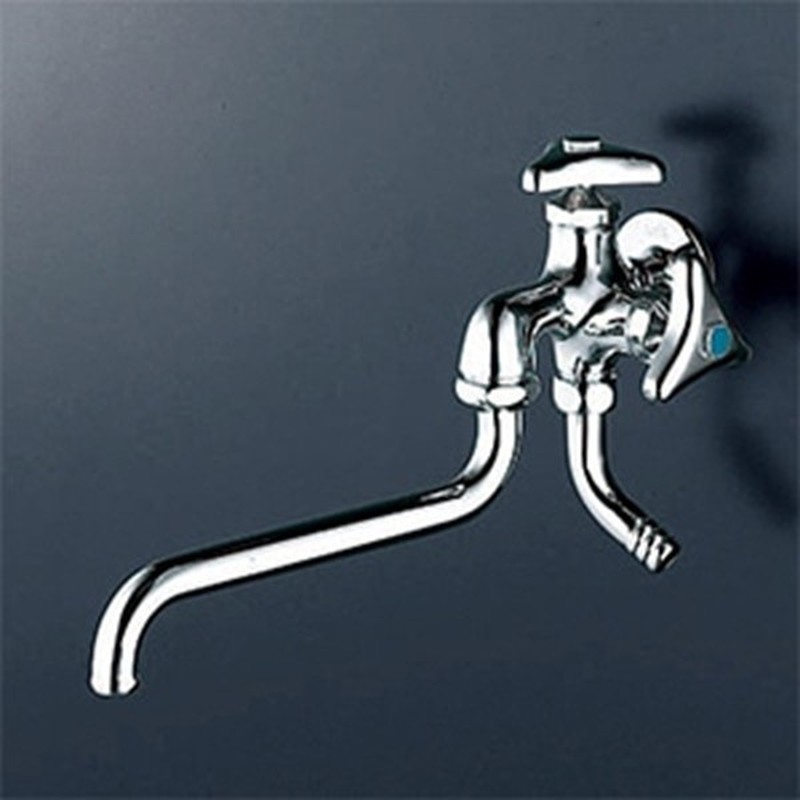 KVK 2302764 二口自在水栓 K21J 1個（ご注文単位1個）【直送品】