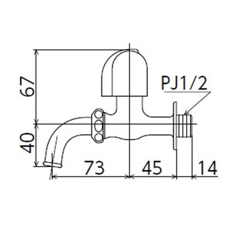 KVK 2302741 吐水口回転形水栓節水チップ内蔵 K11E 1個（ご注文単位1個）【直送品】