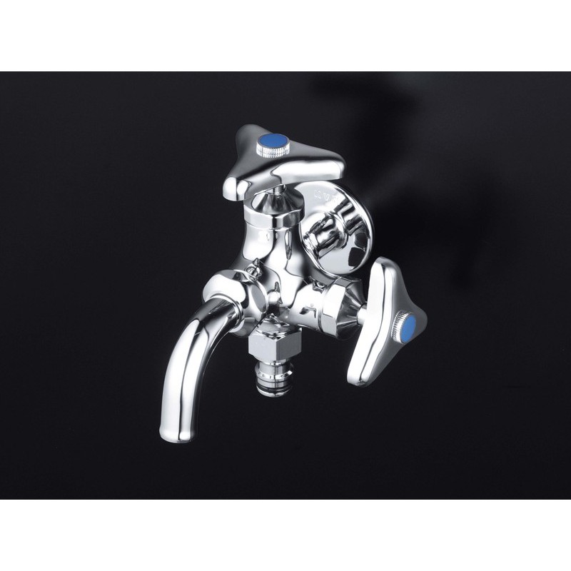 KVK 2300171 寒屋外ニップル二口横水栓 K124SPZ 1個（ご注文単位1個）【直送品】