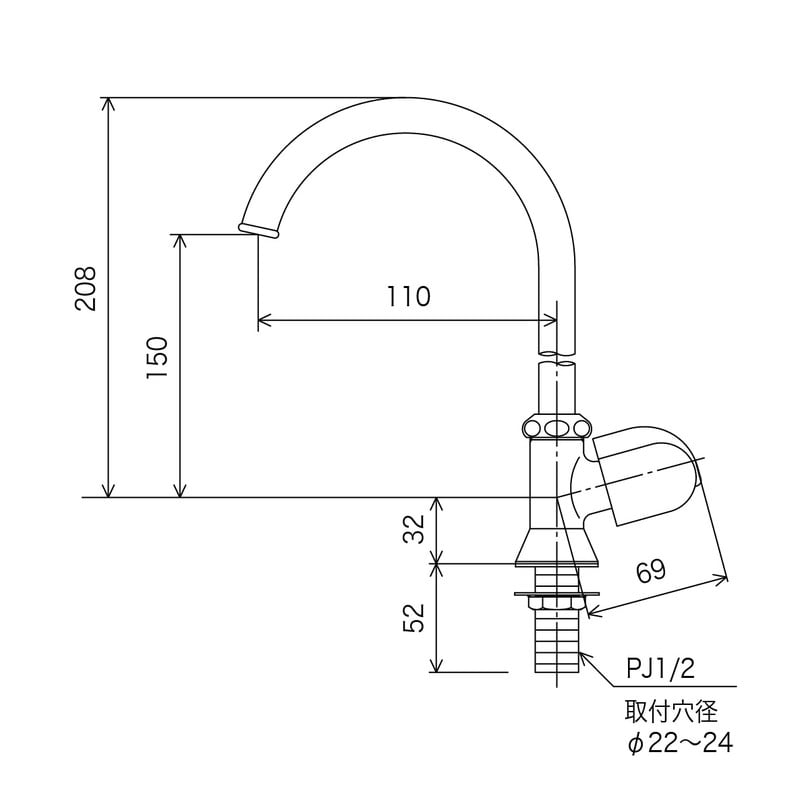 KVK 2300092 立自在水栓 節水チップ内蔵 K16NDSSE 1個(ご注文単位1個)【直送品】