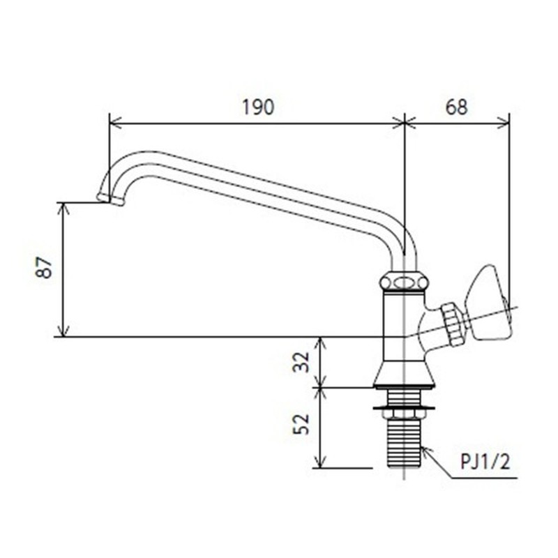 KVK 2302745 立形自在水栓 K16ND 1個(ご注文単位1個)【直送品】