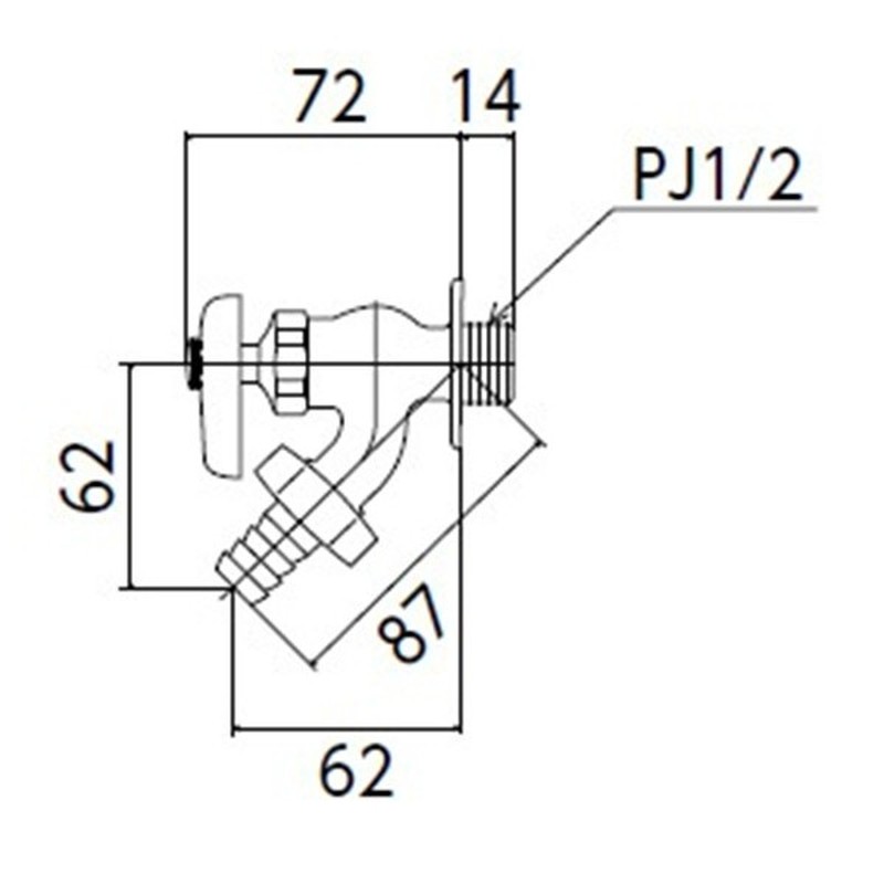 KVK 2302722 寒散水栓 K8Z 1個(ご注文単位1個)【直送品】