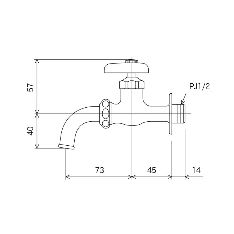 KVK 2300082 吐水回転水栓 K11 1個（ご注文単位1個）【直送品】