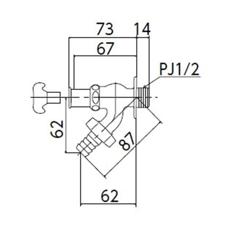 KVK 2302726 キー式散水栓 K8QJ 1個(ご注文単位1個)【直送品】