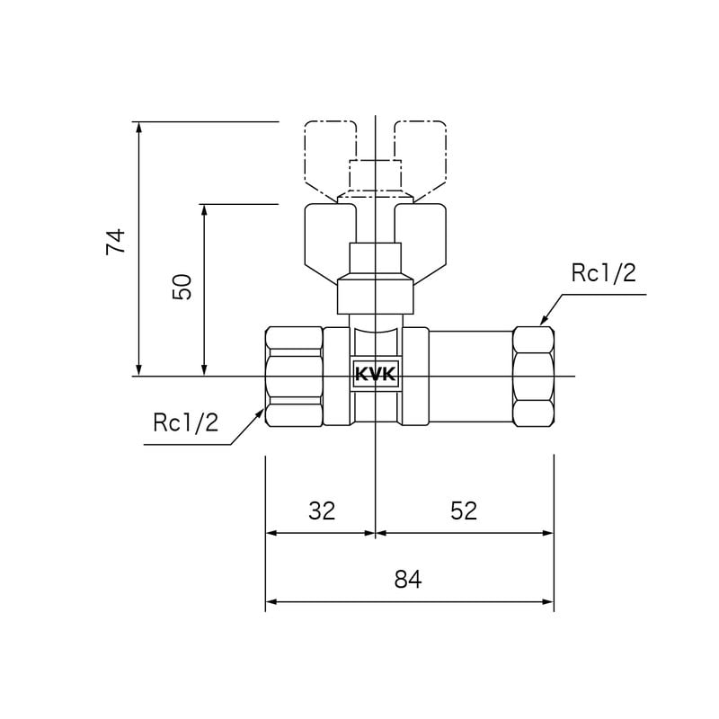KVK 2300193 逆止弁ボールバルブ13 雌雌 K142 1個(ご注文単位1個)【直送品】