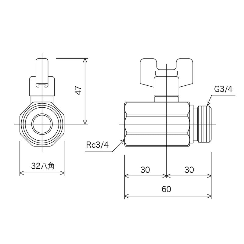 KVK 2300196 ボールバルブ20 K155-20 1個（ご注文単位1個）【直送品】