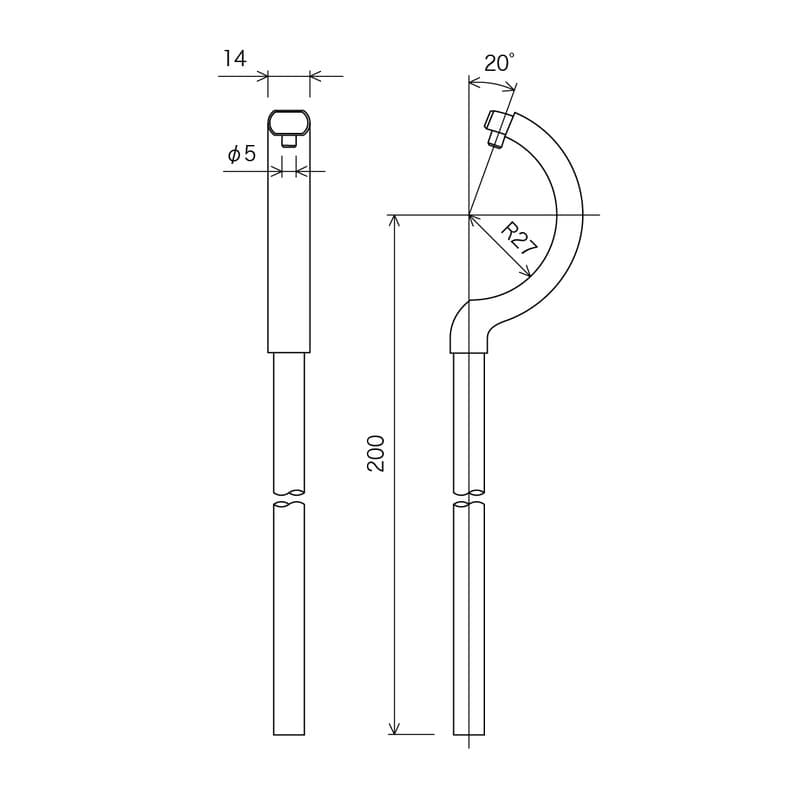 KVK 2300013 台付1穴シングルカートリッジ取外工具 G26 1個(ご注文単位1個)【直送品】