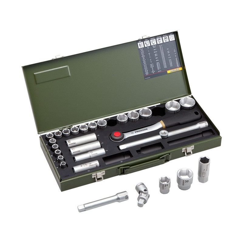 PROXXON 4347990 29点・ソケットレンチセット 1/2 #82000 1個（ご注文単位1個）【直送品】