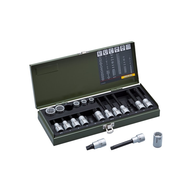 PROXXON 4348001 18点・スプライン+×ZNセット #82296 1個(ご注文単位1個)【直送品】