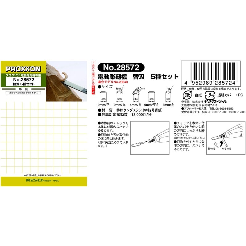 PROXXON 428522 替え刃 5本セット #120782 1個(ご注文単位1個)【直送品】