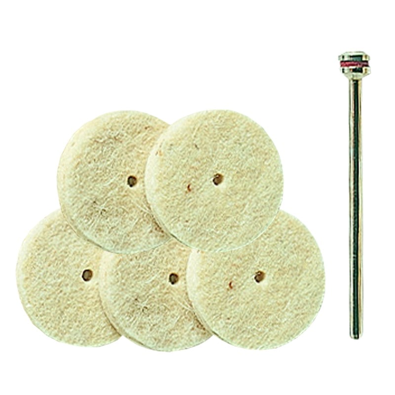 PROXXON 428313 純毛バフ 5枚シャフト付 #120134 1個（ご注文単位1個）【直送品】