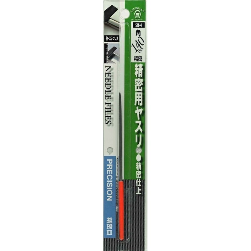 TSUBOSAN 4343721 精密ヤスリ 角 #342924 1個（ご注文単位1個）【直送品】