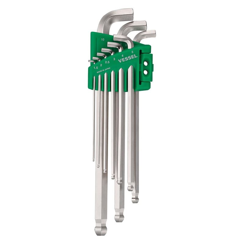 VESSEL 4351668 本締めボールポイントレンチ 短軸仕様 9本組 #564740 1個（ご注文単位1個）【直送品】