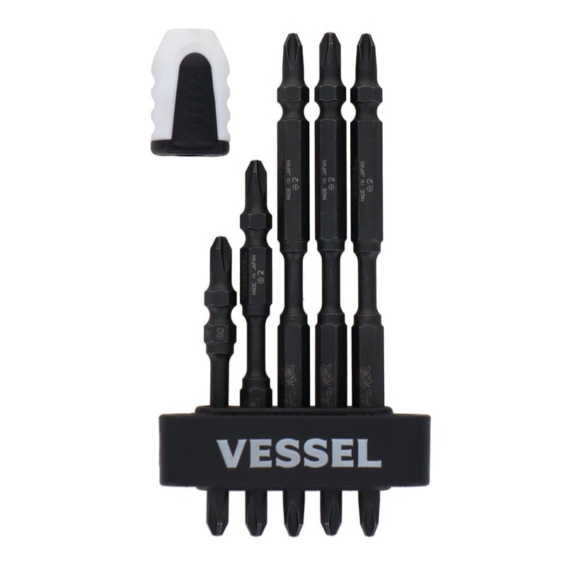 VESSEL 4348577 黒艦ビット 巧 +2×65mm 1本+2×82mm #558924 1個（ご注文単位1個）【直送品】