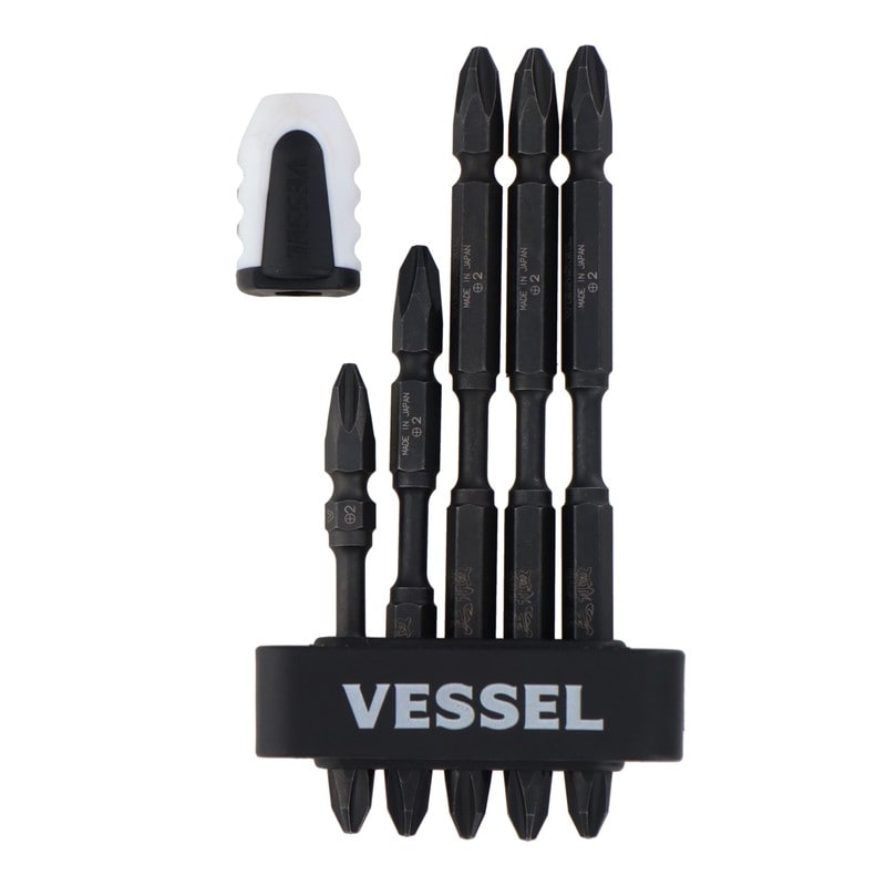 VESSEL 4348576 黒艦ビット 極 +2×65mm 1本+2×82mm #558923 1個（ご注文単位1個）【直送品】