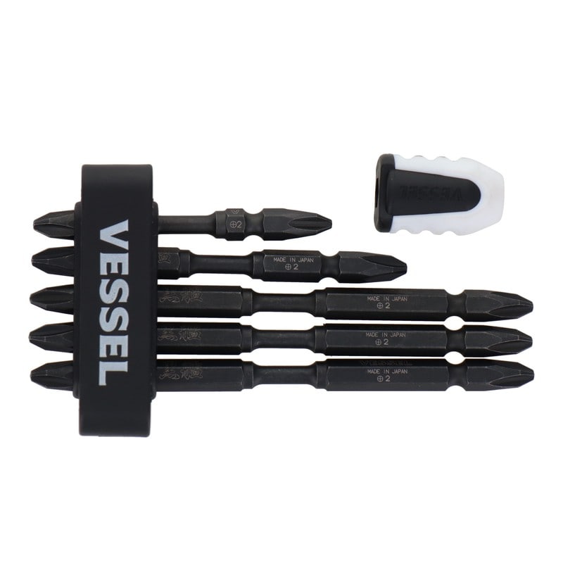 VESSEL 4348576 黒艦ビット 極 +2×65mm 1本+2×82mm #558923 1個(ご注文単位1個)【直送品】