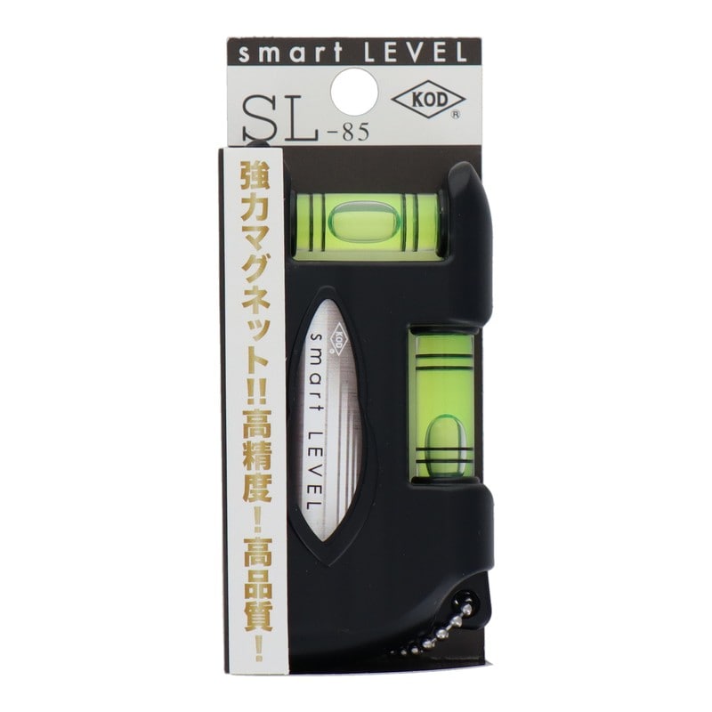 アカツキ製作所 4340394 水平器 スマートレベル ブラック SL-85 1個(ご注文単位1個)【直送品】