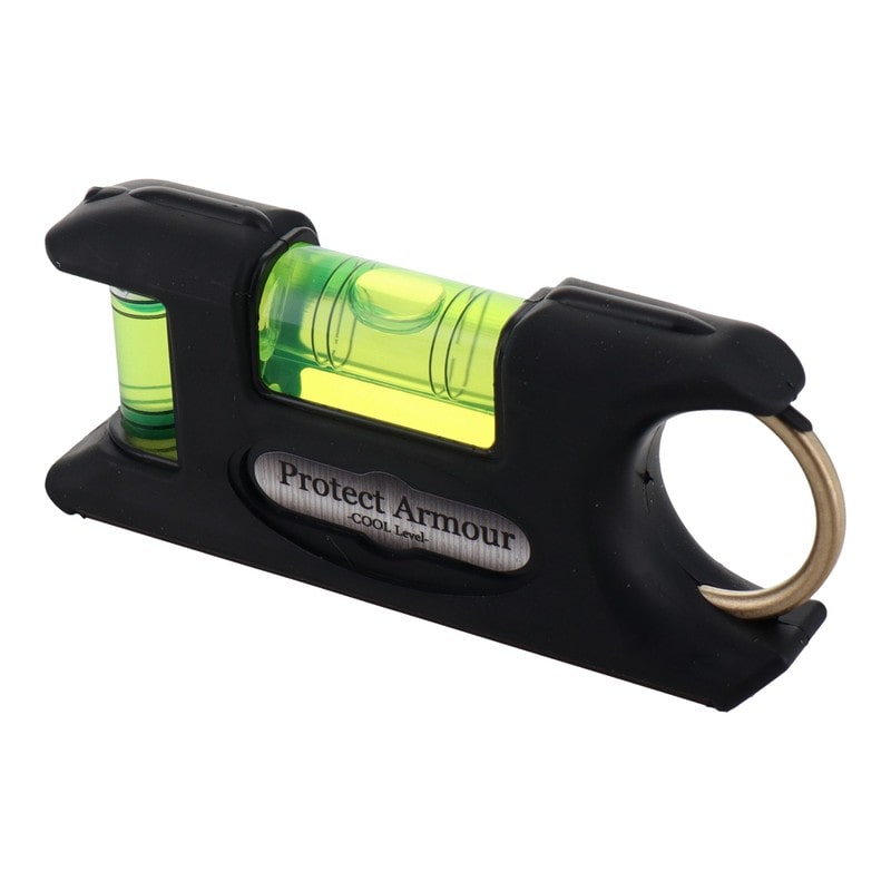 アカツキ製作所 4348759 水平器 プロテクトアーマー ブラック PAS-BK 1個(ご注文単位1個)【直送品】