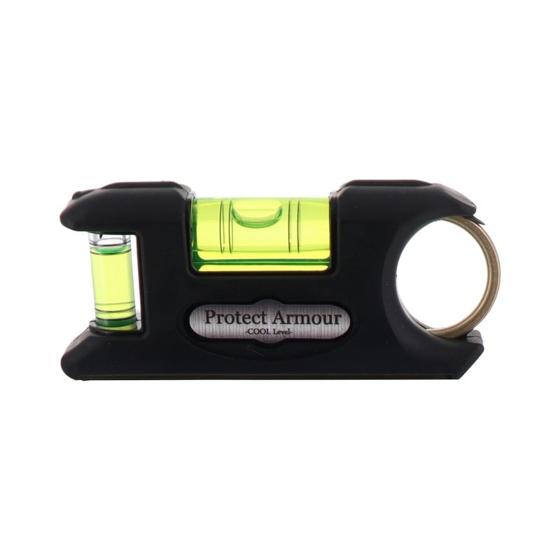 アカツキ製作所 4348759 水平器 プロテクトアーマー ブラック PAS-BK 1個(ご注文単位1個)【直送品】