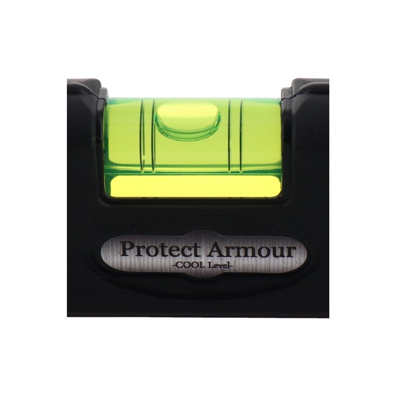 アカツキ製作所 4348759 水平器 プロテクトアーマー ブラック PAS-BK 1個(ご注文単位1個)【直送品】