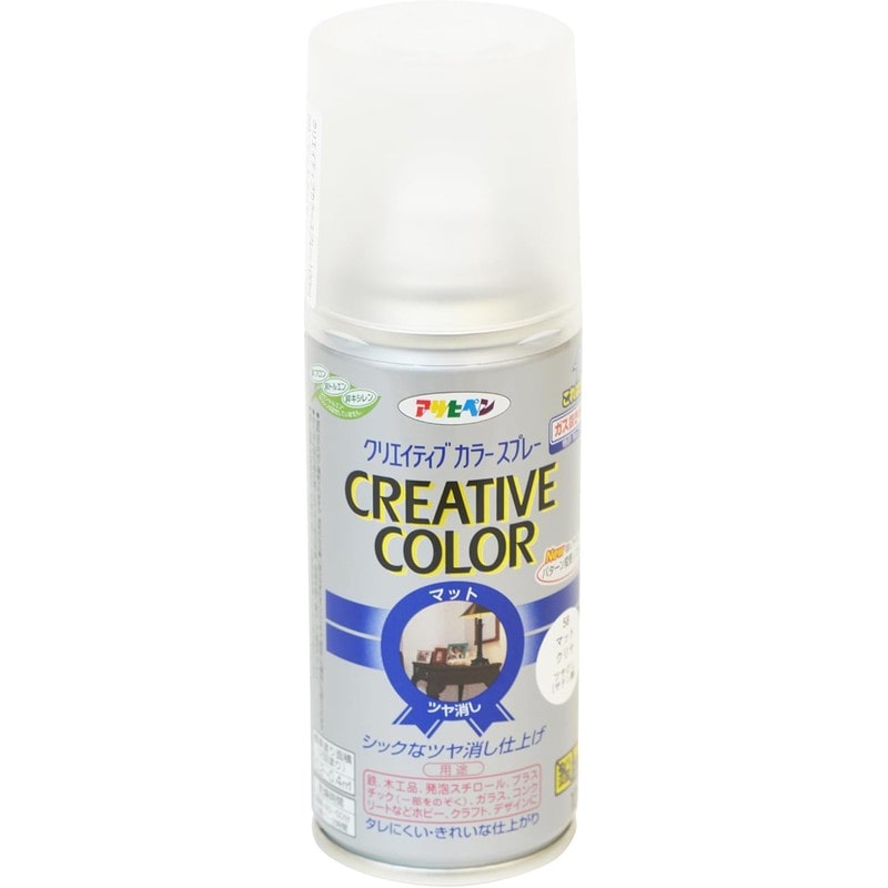 アサヒペン 901276 クリエイティブカラースプレー100mLマットクリヤ 1個（ご注文単位1個）【直送品】