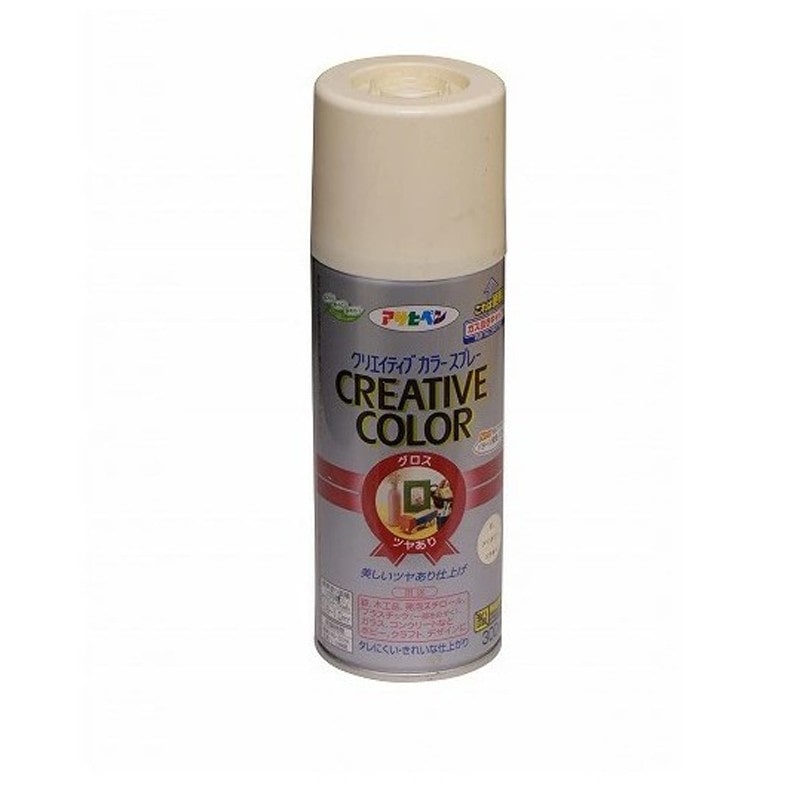 アサヒペン 901431 クリエイティブカラースプレー300mL アイボリー 1個（ご注文単位1個）【直送品】