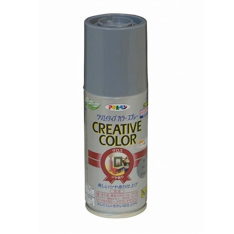 アサヒペン 901443 クリエイティブカラースプレー 300mL グレー 1個（ご注文単位1個）【直送品】
