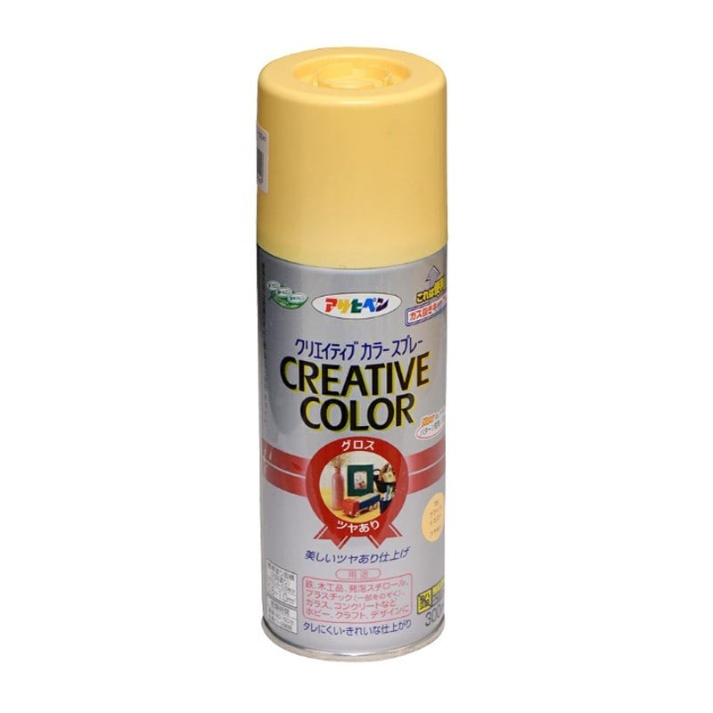 アサヒペン 901458 クリエイティブカラースプレー300mLブライトYW 1個（ご注文単位1個）【直送品】