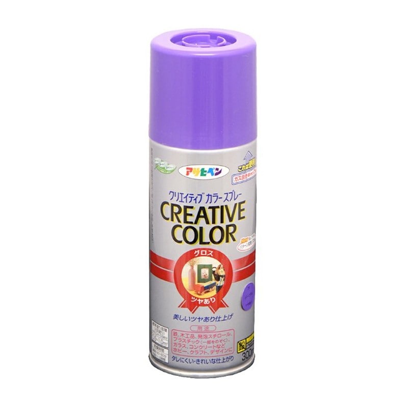 アサヒペン 9010145 クリエイティブカラースプレー 300mL パープル 1個（ご注文単位1個）【直送品】