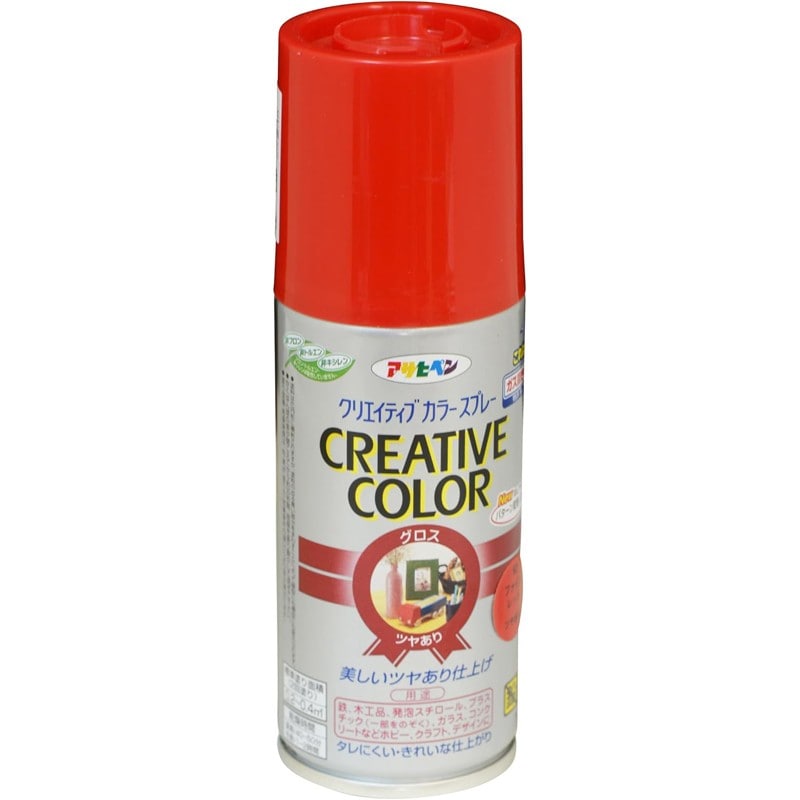 アサヒペン 9010187 クリエイティブカラースプレー100mLファインRD 1個（ご注文単位1個）【直送品】